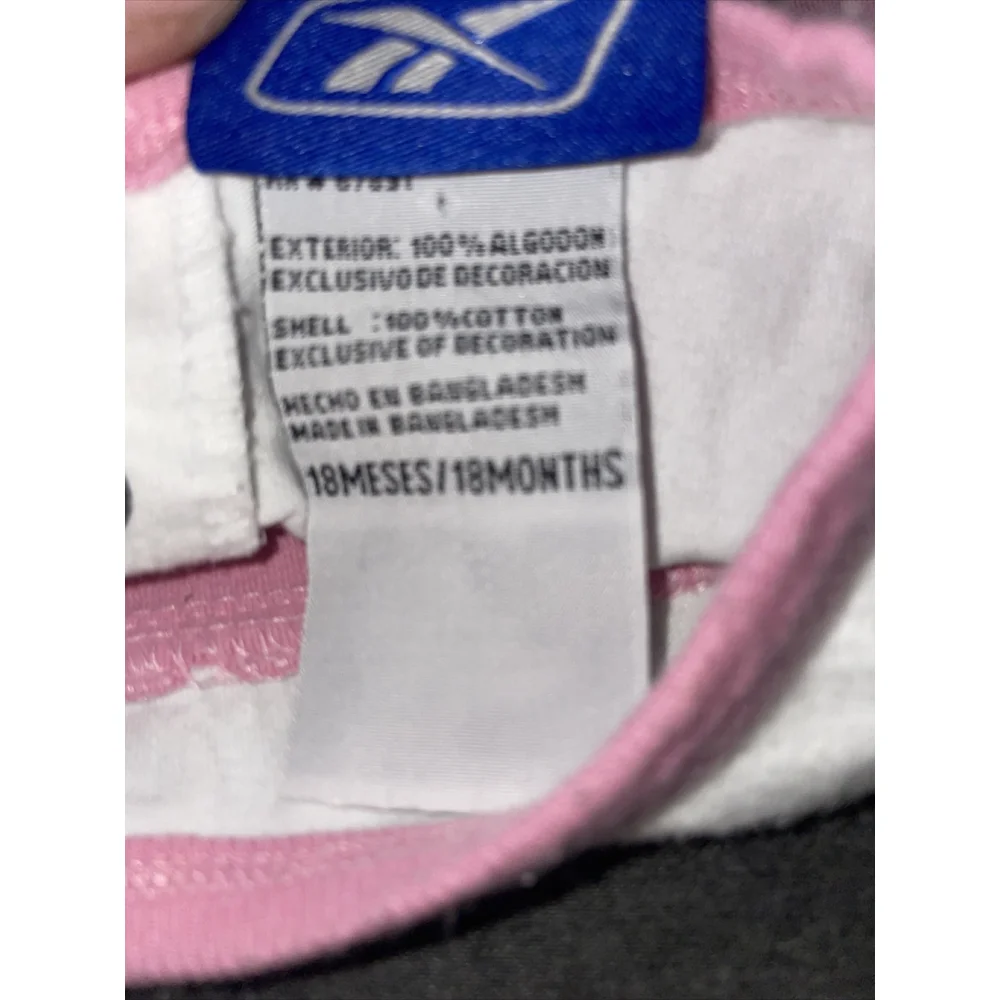 New England Patriots NFL Reebok Infant Pink Cheerleader Creeper 18 months